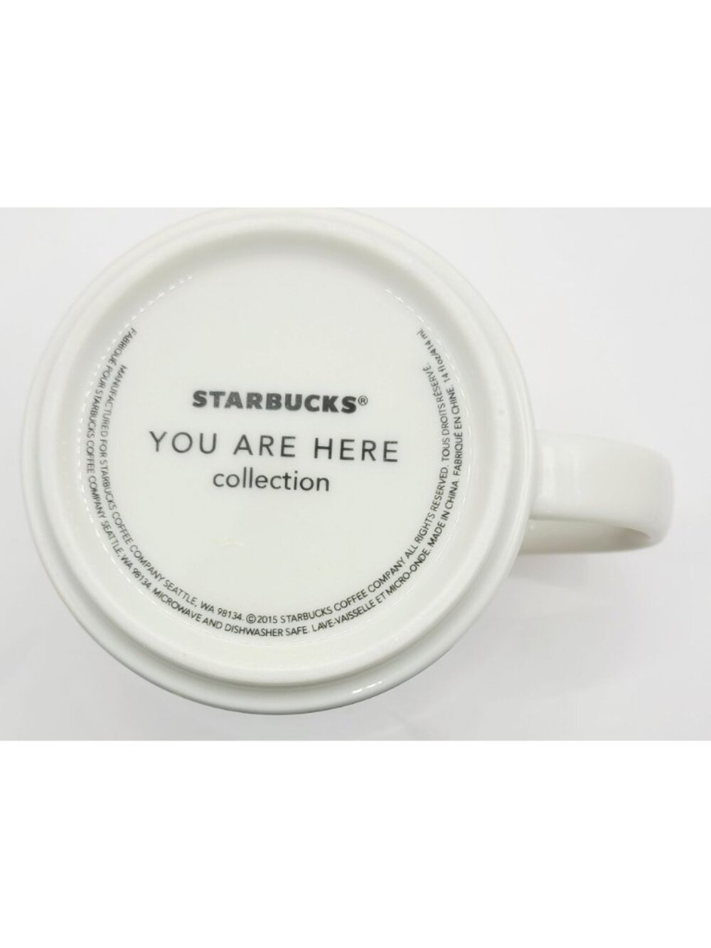 Starbucks New York "You Are Here" Collection Ceramic Mug 14oz Yellow Interior - Picture 6 of 8